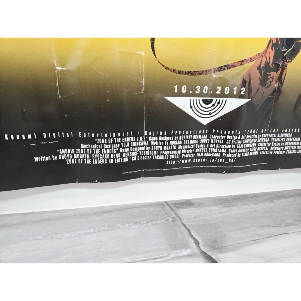 Metal Gear Rising: Revengance 2012 GameStop Promo Poster DS Konami Raiden Jehuty